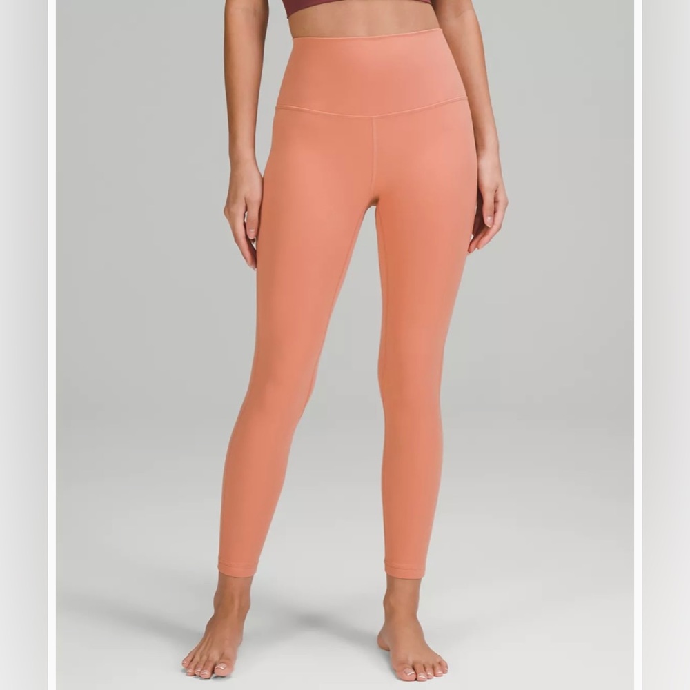 Lululemon Align High-Rise Pant 25” sz 6 in Pink Savannah